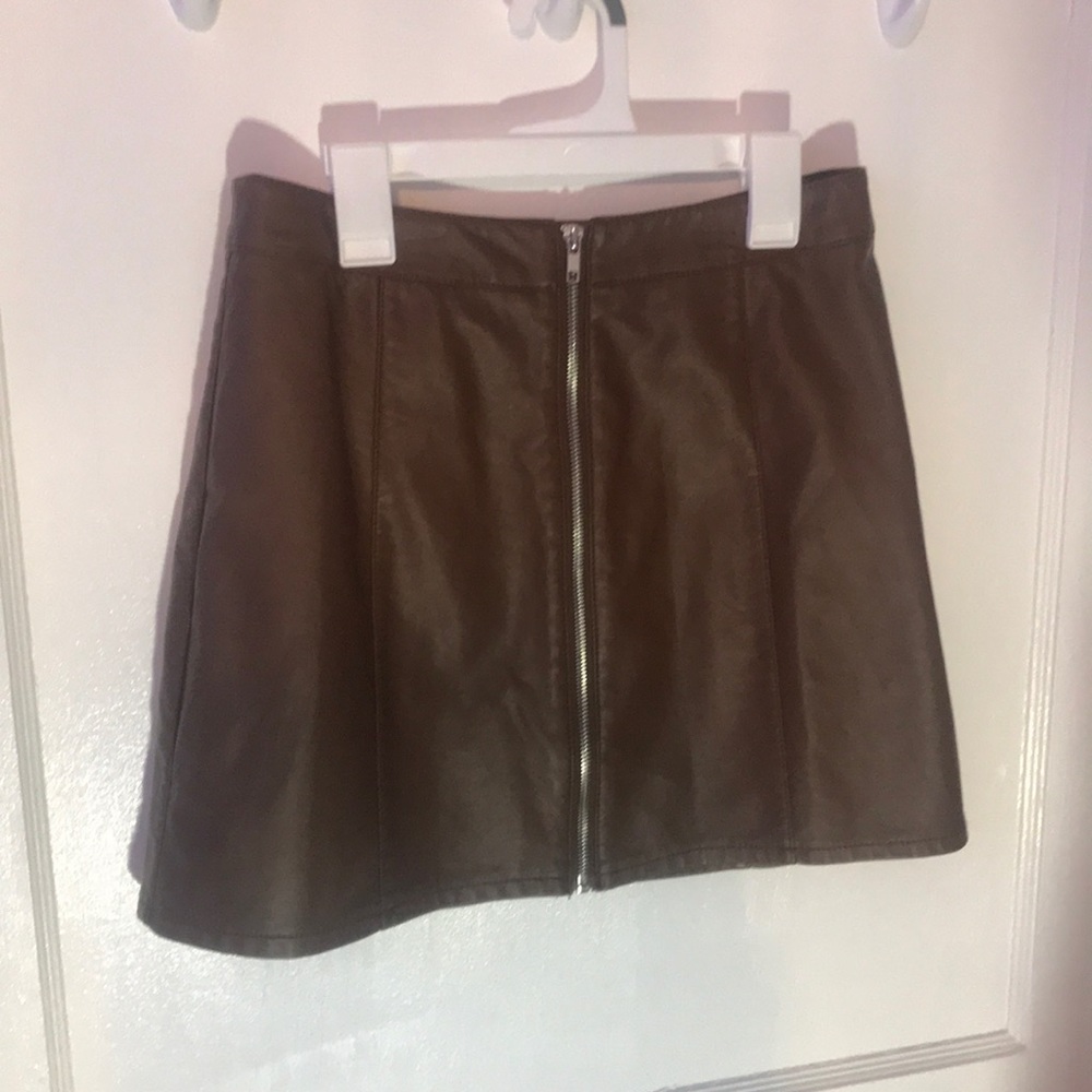 Leather skirt